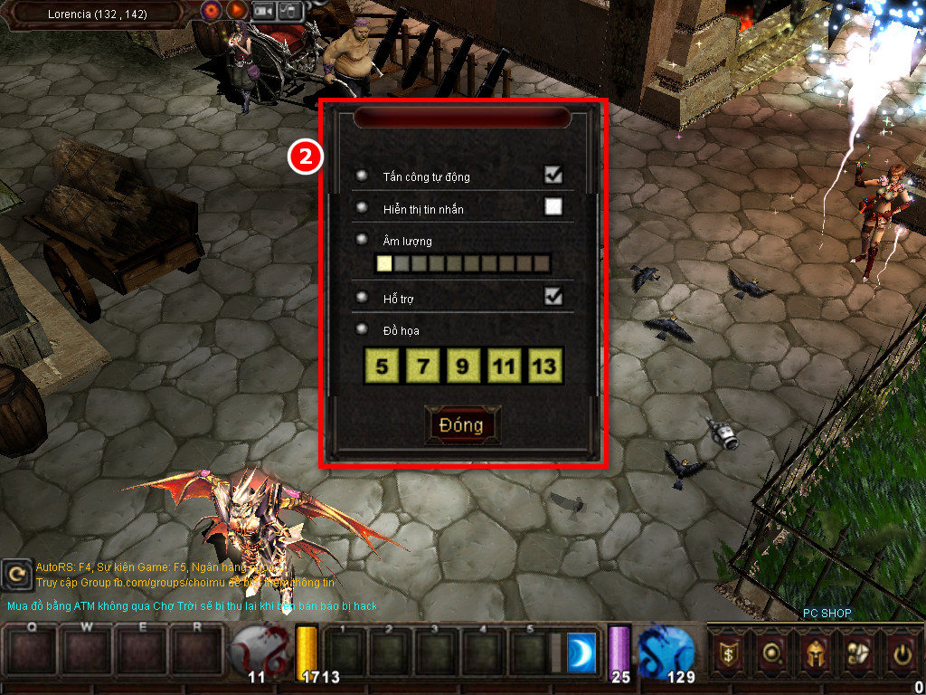 Chức năng chính của Game MU Thái Tử